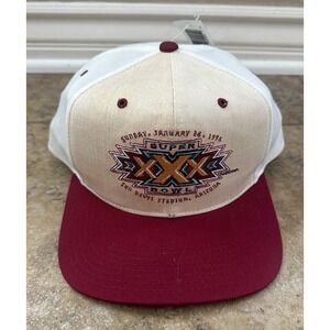 Vintage Football NFL SUPER BOWL XXX 1996 SUN DEVIL STADIUM SNAP BACK HAT CAP